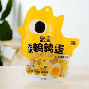 盐津铺子蛋皇无抗鹌鹑蛋128g×1包独立包装开袋即食差旅休闲零食