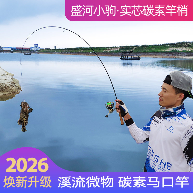 实芯碳素梢盛河马口竿图片