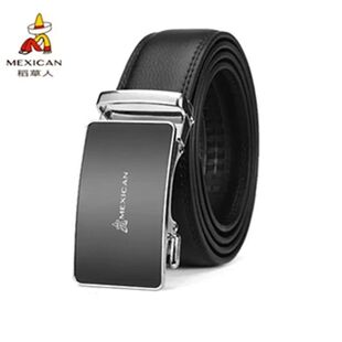 稻草人皮带男自动扣真皮特价裤腰带学生青年商务时尚潮流百搭皮带