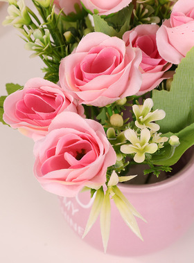 北欧ins风绢花陶瓷香薰摆件家居客厅装饰女生房间无火香薰香氛