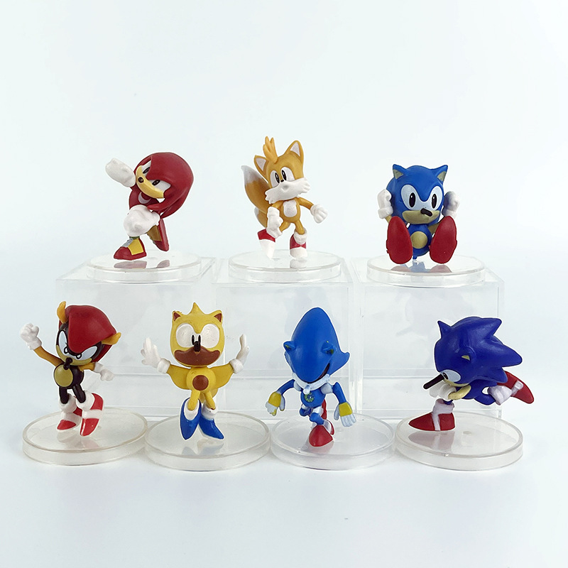 7款Sonic索尼克飞天鼠超音鼠模型摆件psp游戏公仔装饰玩偶