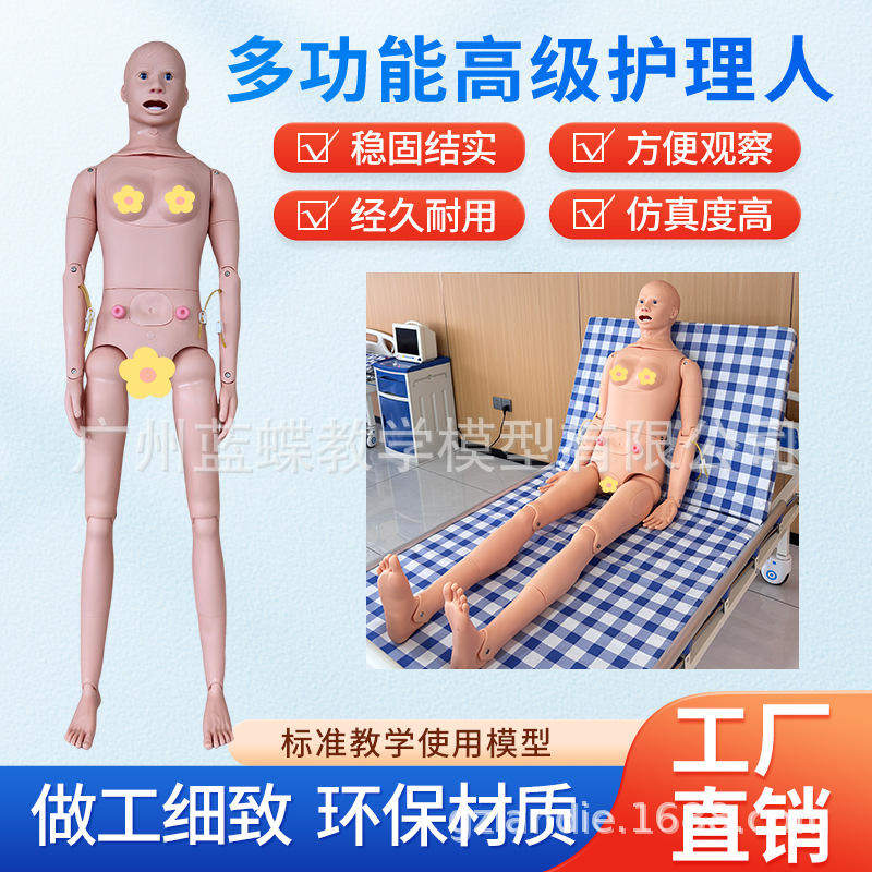 医学模拟人模型操作多功能人体模特多功能培训复苏橡皮假人心肺护