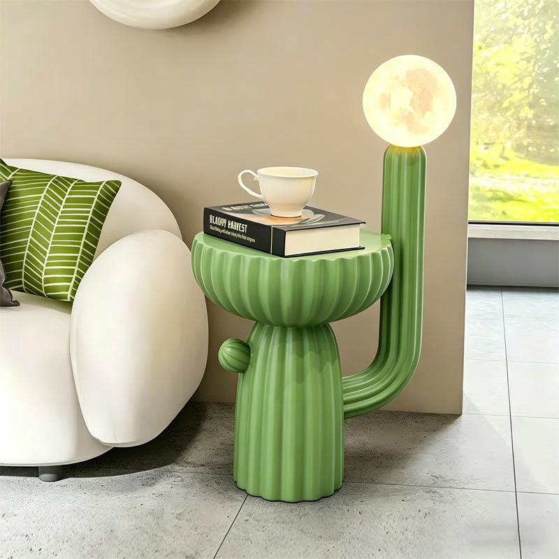 现代床头柜仙人掌沙发摆件客厅落地灯边置物创意简约饰品乔迁礼品