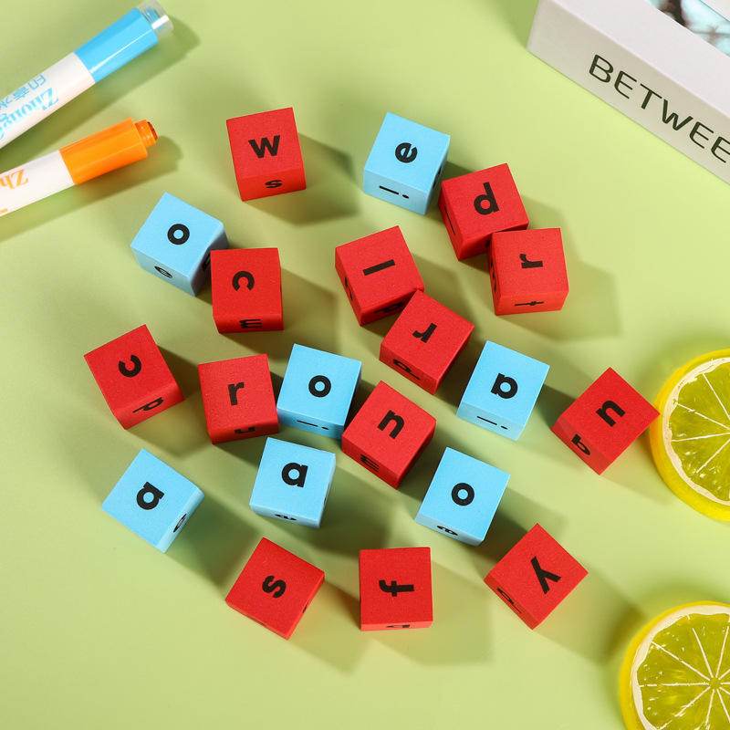 现货26个字母泡沫EVA骰子，数学教学evaEVA骰子，超级大骰子