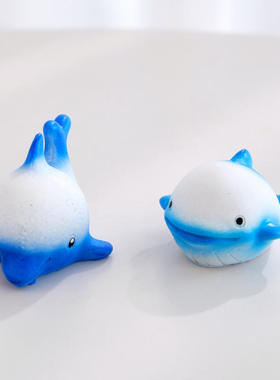 微景观小摆件动物海豚海洋鲸鱼美人鱼游艇城堡鱼缸水族装饰品配件