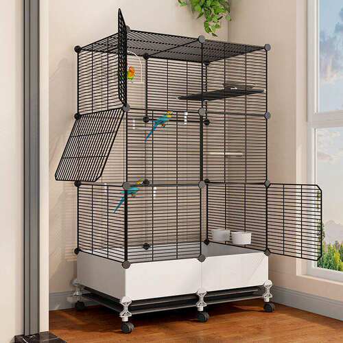 造景大号防溅食鹦鹉玄凤大型鸟笼虎皮珍珠鸟专用画眉豪华别墅