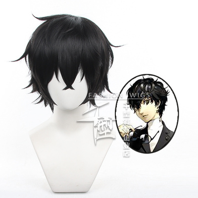 千型女神异闻录雨宫莲cos假发