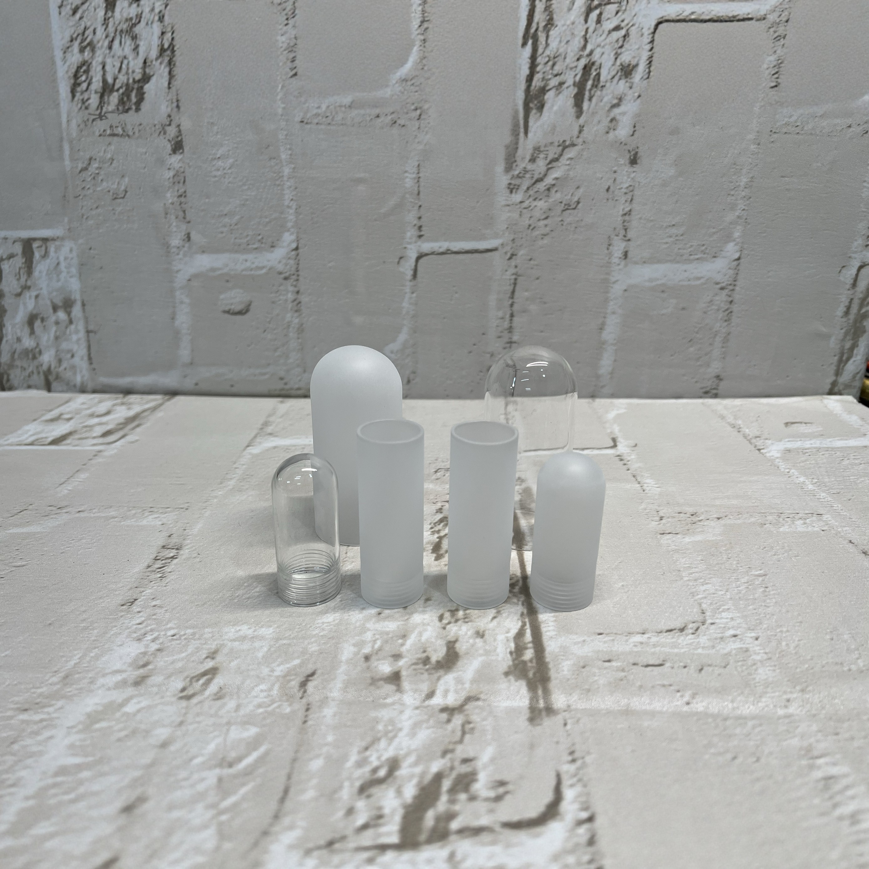 灯饰配件 玻璃G9牙 防爆管灯罩 磨砂透明灯具圆头直通子弹头定制