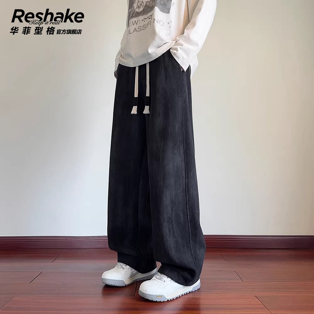 华菲型格扎染重磅工装裤子男宽松直筒春季新款美式阔腿休闲裤男生,男装,休闲裤,淘宝优惠券,粉丝福利购,淘宝优惠卷