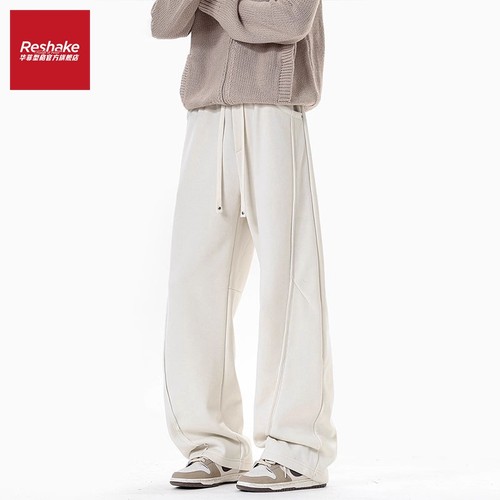 华菲型格弯刀美式阔腿休闲长裤男