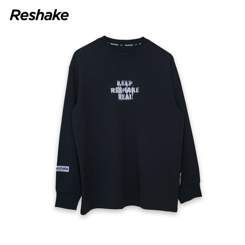 RESHAKE/后型格秋季宽松长袖卫衣嘻哈潮牌