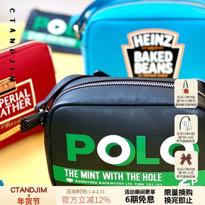 CTANDJIMPOLO美式复古斜挎包