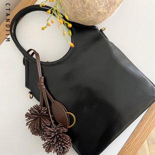 斜挎包 CTANDJIM25款 托特包 头层漆牛皮m1u手提包 手机包 新季