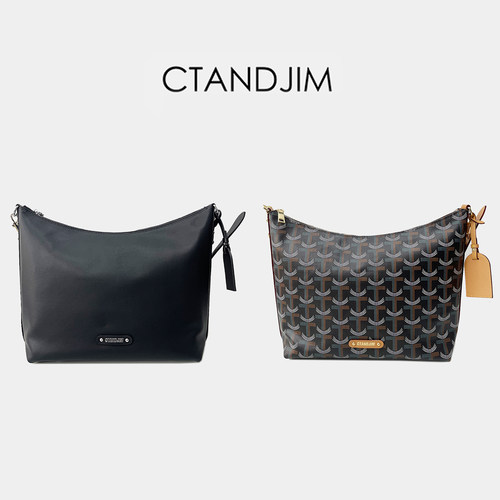CTANDJIM牛皮斜挎流浪包