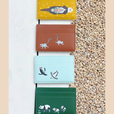 CTANDJIM牛皮制动物趣味卡包