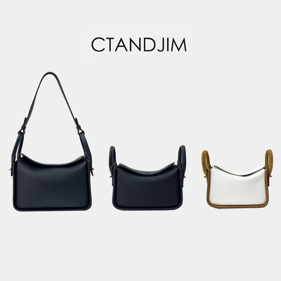 CTANDJIM头层牛皮精致小巧枕头包 吐司包 斜挎包 手机包