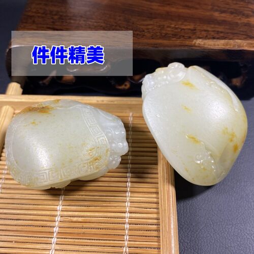 龙龟手把件白玉籽料超值漂亮