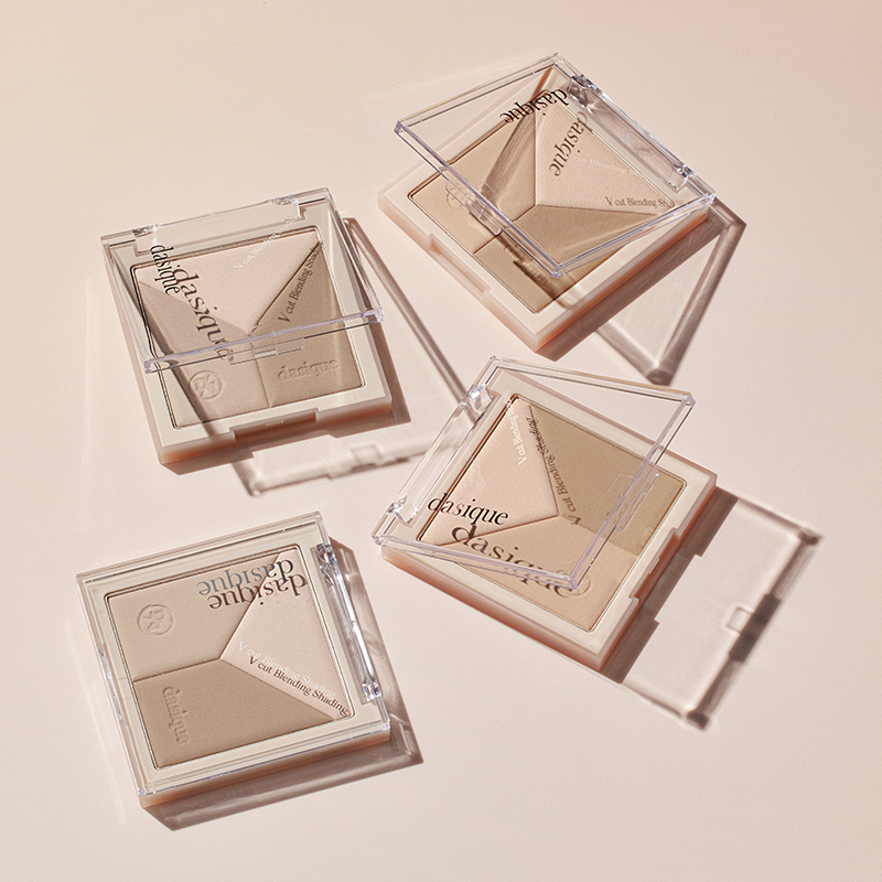 新品 Dasique三色修容三种色调冷暖色立体轮廓提亮阴影盘遮瑕侧影