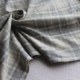 新品 纯棉布双面磨毛色织蓝灰白格纹斜纹春秋服装 面料1米价140cm宽