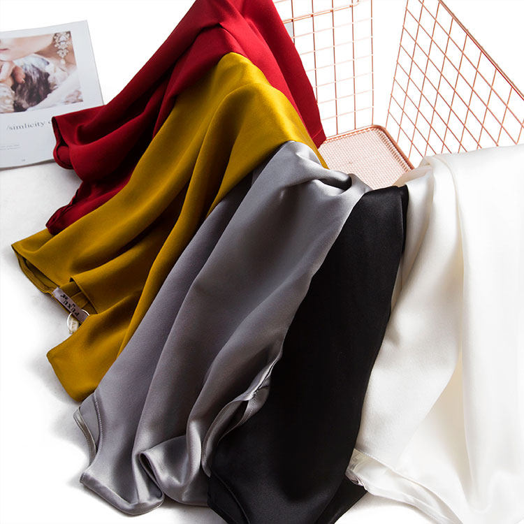 丝滑裸感 SHE华高JI 重磅30姆米 缎面真丝衬衫连肩袖T恤