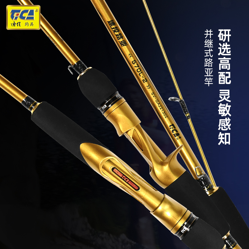 迪佳速投路亚L调微物马口fuji导环远投翘嘴路亚杆路亚竿碳素海钓