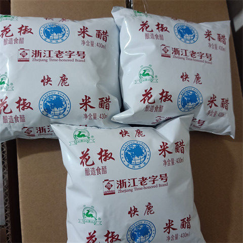 温州快鹿花椒米醋430ml*5袋家乡