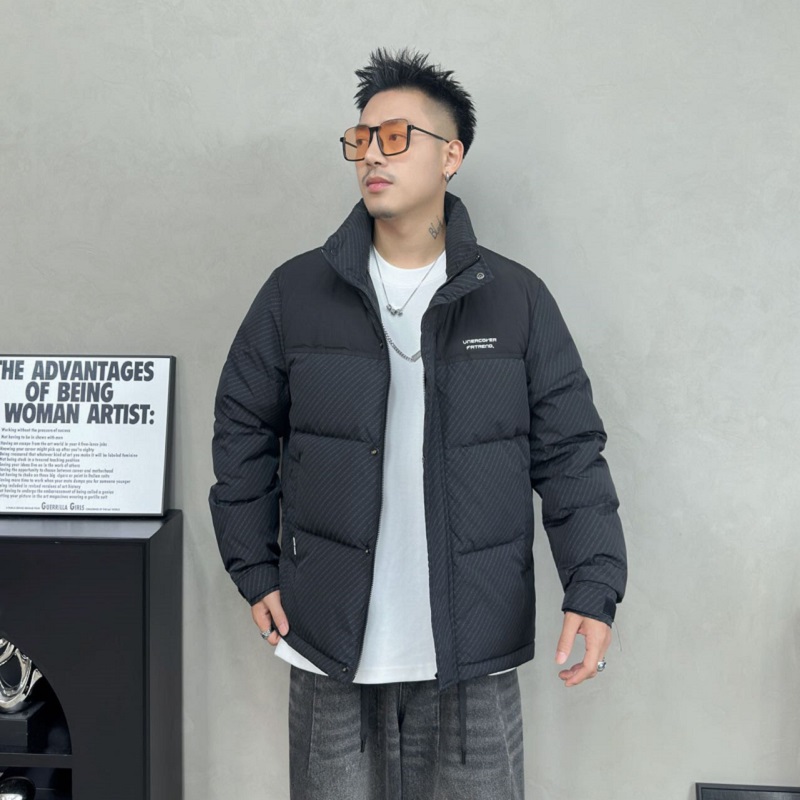 轻熟风@轻奢潮牌羽绒服男宽松版拼接刺绣抖音YRF605-P166，男装羽绒服，星座1207-1