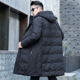 商务风@羽绒服男长款过膝中长款高档压花YRF202-P245，男装羽绒服，星座1207-1