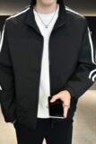 @店主风夹克男宽松轻奢外套两条杠可二开JK8890-P60，男装夹克，星座1207-1