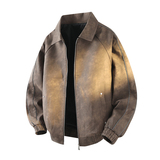 新款店主风皮衣男潮流休闲夹克外套大码男装9976-大码P93小码P85，男装皮衣，星座1207-1