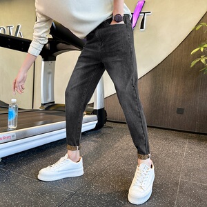 星座@社會小伙秋冬款牛仔褲男彈力小腳YKK拉鏈直播NZK334-P65圖片