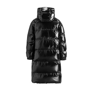 平铺新标90绒长款亮面羽绒服港风宽松中性情侣可二开A305-P350