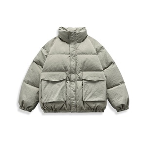 新标90绒 潮牌羽绒服男 美式宽松版 网红明星 可二开A133-P330图片