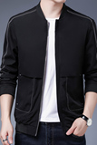 新款立领夹克男休闲外套主推商务风品质男装JK837-P45，男装夹克，星座1207-1