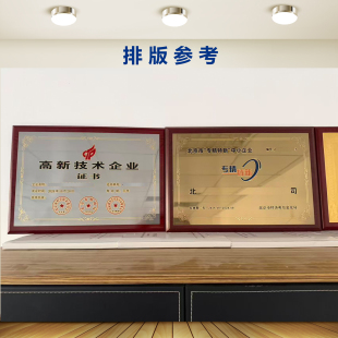 省市级专精特新创新型科技型中小高新技术企业证书奖牌铜牌定制做