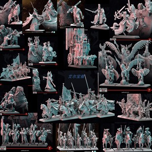 中古世界 巴托尼亚 皇家飞马 帝国骑士团 蒸汽坦克 战棋 棋子