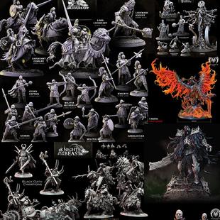 死灵召唤 混沌虐夺者 狮心王骑士 卫队弩手弓箭手 桌游 跑团棋子