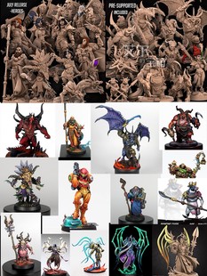 暗黑破坏神迪亚波罗屠夫马萨伊尔大天使长泰瑞尔桌游棋子模型摆件