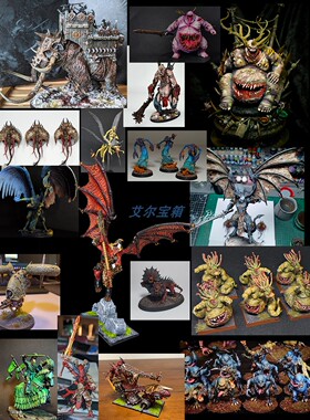 全面战争 混沌四神 大不净 色孽 恐虐 放血鬼纳垢兽嗜血狂魔 棋子