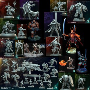 帝国守卫军 星界军武士 阿米吉多顿 克里格 战棋 桌游棋子模型