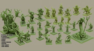 Z锤第三方战车黑暗精灵马雷基斯冷蜥骑兵杀戮姐妹凯恩之女美杜莎