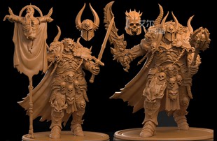 混沌勇士死亡骑士微缩模型第三方Z锤 桌游棋子 战棋