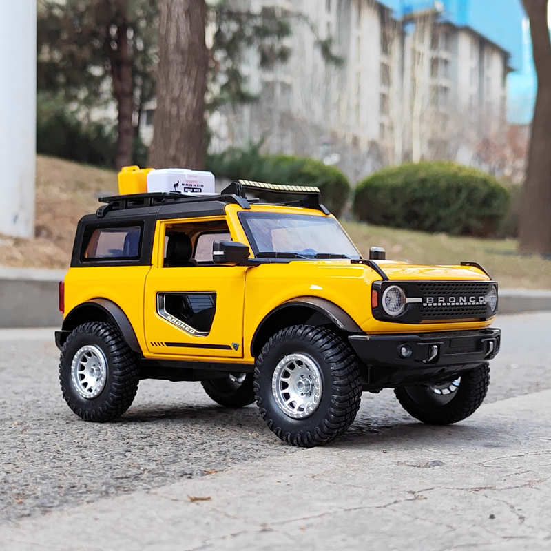 1:24福特烈马双门版声光回力仿真合金汽车模型摆件儿童金属玩具车