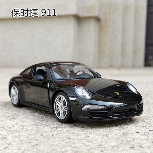 1:24保时捷911三开门跑车金属汽车模型仿真原厂合金车模摆件收藏 - 封面