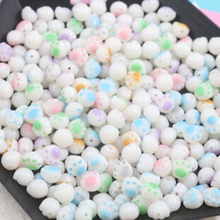 仿菩提炭烧猫爪珠散珠子手链绕指柔手工编织串珠材料diy饰品配件