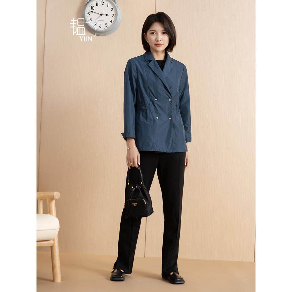 2025春季新品女纯色风衣