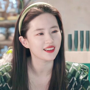 刘亦菲黄亦玫同款发箍女新款绿色高颅顶头箍2024款高级感发卡头饰