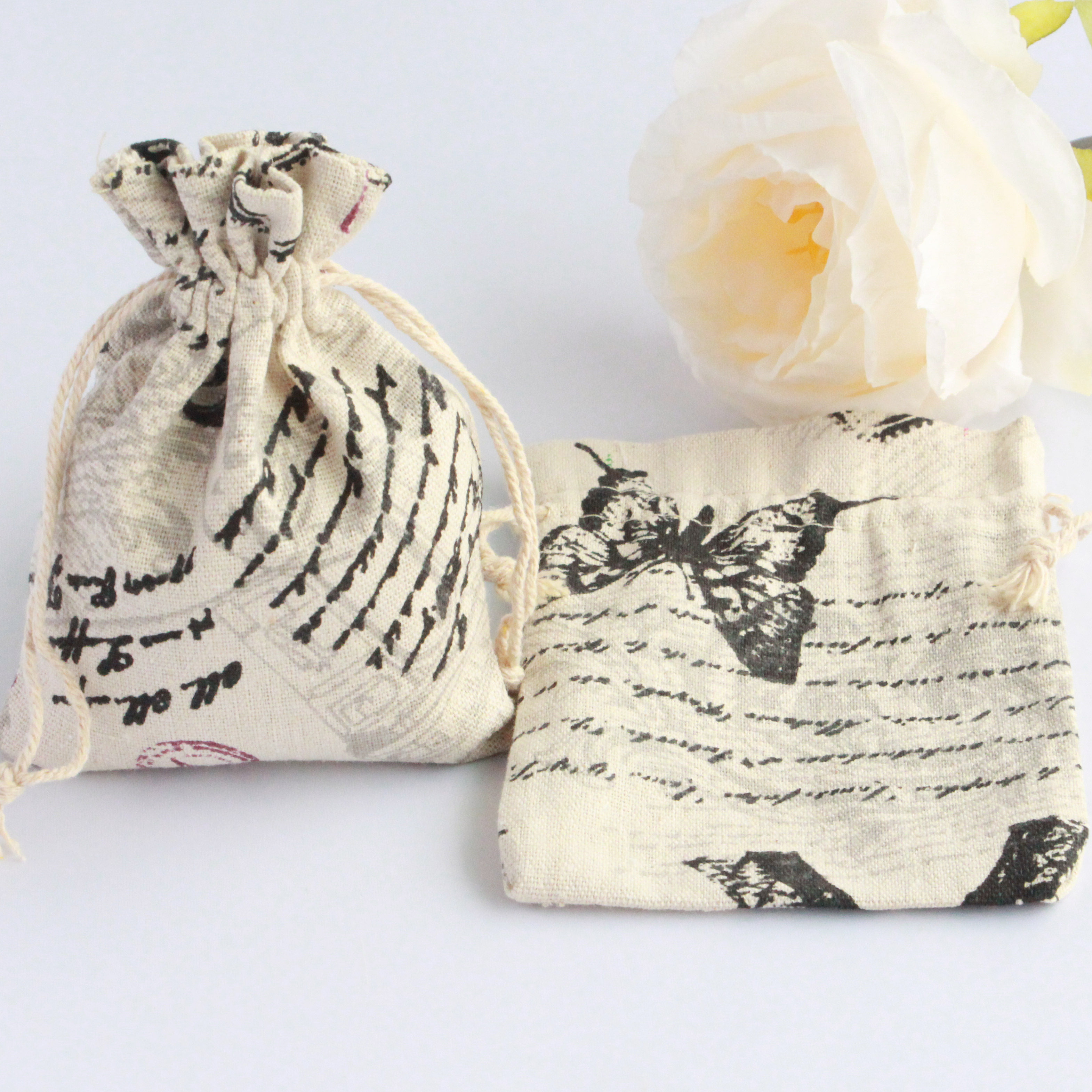 定制定做纯棉印花迷你小布袋高档锁边饰品首饰干花香料棉布小袋子,包装,棉布袋,淘宝优惠券,粉丝福利购,淘宝优惠卷