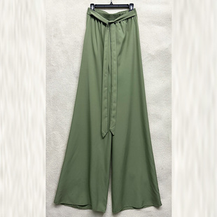 松紧腰气质高腰阔腿休闲裤 外贸原单180高个子夏季 女装 大码 新款