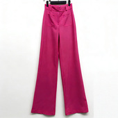 裤 高腰百搭阔腿西装 时尚 休闲裤 外贸原单175高个子新款 女装